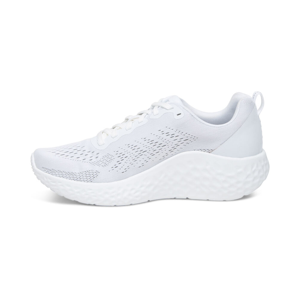 Aetrex Women's Danika Arch Support Sneakers - White | USA EUTCFG4